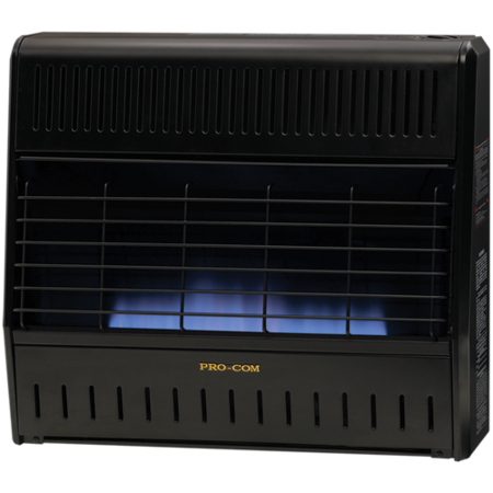 PROCOM Dual Fuel Ventless Blue Flame Garage Heater - 30,000 Btu, T-Stat MNSD300TGA